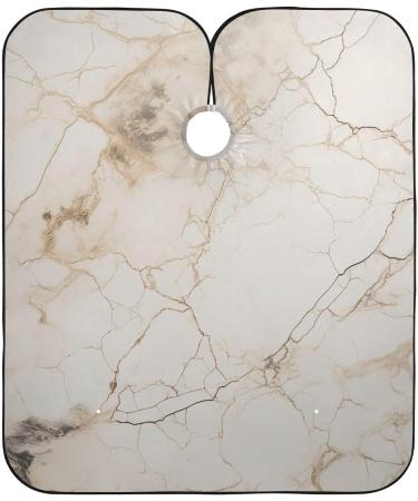 Bolaz Waterproof Barber Cape - White Marble & Cheetah Haircut Bib for Men | Unisex Hair Cutting Cape - Shop Internationally - Buy Online on GoSupps.com