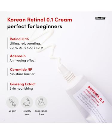 FRANKLY Dark Spot Wrinkle & Pore Care Set Niacinamide Serum + Retinol Night Cream + Peptide Pore Serum | Complete Korean Routine | Skincare Gifts for Women - Buy Online on GoSupps.com