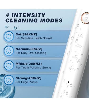 HassoKon Teeth Cleaning Kit - 4 Modes, 4 Heads (White) | Dental Care Set - Buy Online on GoSupps.com