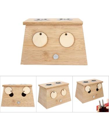 Moxibustion Bamboo Box - 3 Types | Popular Moxa Roll Stick Holder & Acupuncture Massage Tool (2 Holes) - International Shipping Available - Buy Online on GoSupps.com
