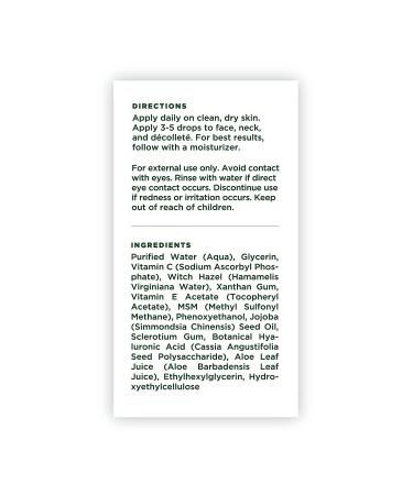 Tree of Life Vitamin C Brightening Facial Serum with Vitamin E - 1 Fl Oz - Buy Online on GoSupps.com