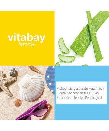 Vitabay After Sun Lotion 200ml Soothing Aloe Vera & Moisturizing Care for Post-Bathing Relief - Buy Online on GoSupps.com