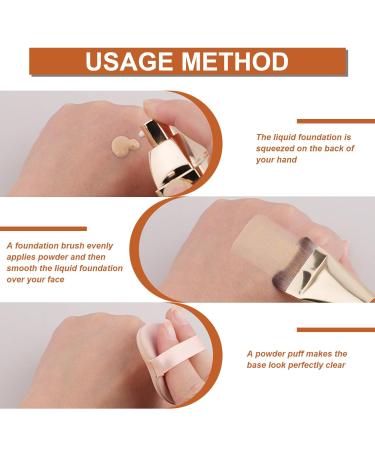 Ergonomic Wooden Handle Foundation Brush - Washable & Reusable Makeup Brushes for Flawless Application - Buy Online on GoSupps.com
