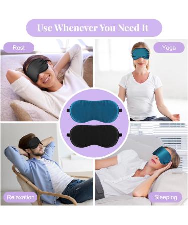 2 Pack 3D Contoured Eye Mask + 2 Pack Warm Compress for Eyes - Relaxation & Relief Set - Buy Online on GoSupps.com