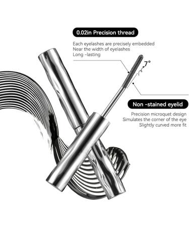  YUNFAX Seattle Get Mascara London Get Mascara 3D Curling Eyelash Iron Waterproof Long-Lasting No Flaking Lengthening Volumizing Separated Lashes Wand Eye Black No Flaking for Mother Girl Wife (Black 4) - Buy Online on GoSupps.com