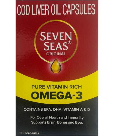 Seven Seas Cod Liver Fish Oil 500 Capsules
