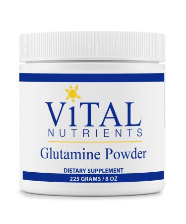 Vital Nutrients - Glutamine Powder - Gastrointestinal and Immune Support - Vegetarian L-Glutamine - 225 Grams 8 Ounce (Pack of 1)