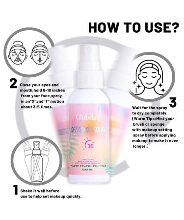 Matte Finishing Spray | Long Lasting Face Mist | Non-Drying Formula for All Skin Types | Lightweight Hydrating Makeup Spray - Buy Online on GoSupps.com