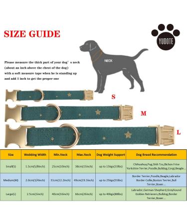 Yudote Soft Dog Collar for Small Dogs | Cotton Mixed Fabric Sensitive Skin Friendly | British Racing Green (1-Pack) - Buy Online on GoSupps.com