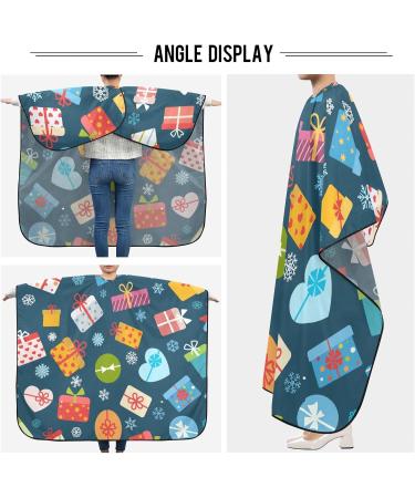 Waterproof Barber Cape - Christmas Pattern Cheetah Haircut Bib for Men & Women | Premium Hair Cutting Cape for Professionals - Buy Online on GoSupps.com