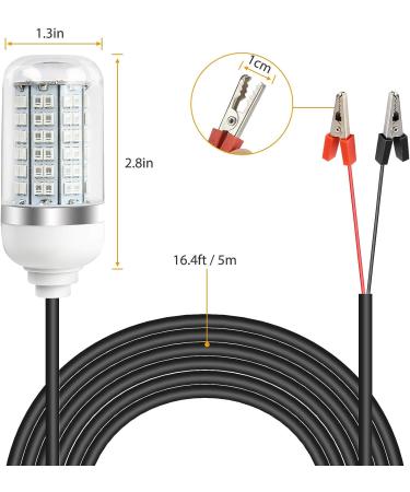 12V 10W/45W LED Submersible Fishing Light - Underwater Night Fishing Lamp for Crappie, Squid, Shrimp - Ideal Ice Fishing Light for Boat Dock - Attract More Fish in Freshwater & Saltwater - Buy Online on GoSupps.com