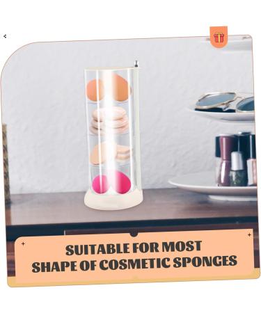 minkissy Powder Puff Storage Box Cotton Pads Container Cotton Pad Holder Rotatable Cosmetic Storage Rack Rotatable Jewelry Organizer Rotating White Sponge Eggs Plastic Travel Shelf - Buy Online on GoSupps.com
