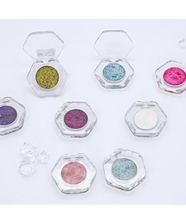 Eyeshadow with Exquisite Glitters Single Color-Shifting Eyeshadow Glitter Multichrome Eyeshadows Makeup Eye shadow powder Cosmetics Eyeshadow 03# - Buy Online on GoSupps.com