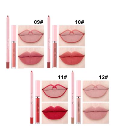 Shop 6 Matte Liquid Lipsticks & Matching Lip Liner Kit - Waterproof Long-Lasting Makeup Gift for Women & Girls - Buy Online on GoSupps.com