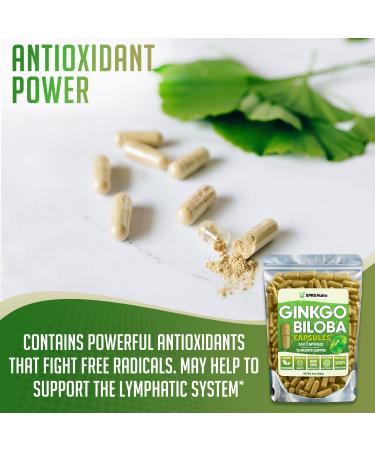 XPRS Nutra Ginkgo Biloba Capsules - Gingko Biloba Encapsulated Supplements for Cognition - Vegan Friendly Ginkoba Biloba - Immunity Boosting Ginkgo Biloba Capsules - 360 Count - Buy Online on GoSupps.com