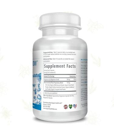 Organic Health Labs Max Intestinal Flow - Natural Colon Cleanse & Detox for Bowel Regulation | 60 Veggie Capsules - Buy Online on GoSupps.com