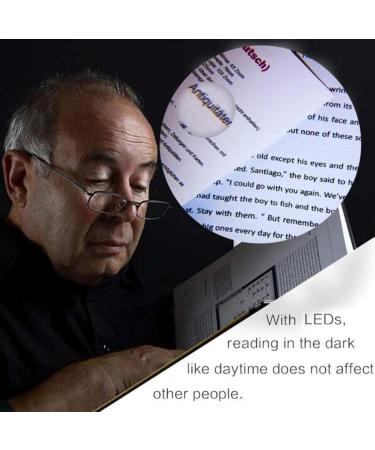 Professional Foldable Handheld Magnifier 6 LED Light 7X Pocket Best Magnifier with Lights for Seniors Reading Hobby Crafts Office Maps Full of Stars - Buy Online on GoSupps.com