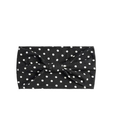 Eyanse Wide Boho Headbands for Women - Vintage Retro Polka Dots - Pack of 3 Head Wraps in Black, Green, Yellow - Buy Online on GoSupps.com