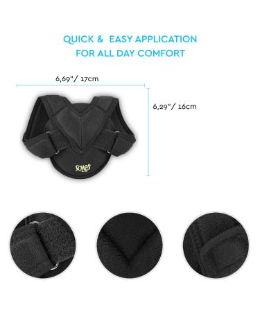 Adjustable Clavicula Bandage - Flexible Breathable Neoprene for Collarbone Injuries | Unisex Pediatric Support - Buy Online on GoSupps.com
