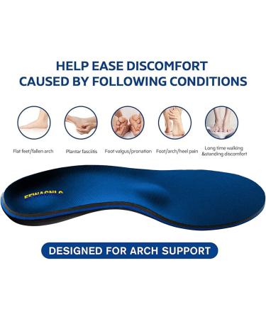 Heavy Duty Metatarsal Pain Relief Insoles for Men & Women | 220+lbs Support Plantar Fasciitis & High Arch Orthotics | Full Length Inserts Size 11-11.5 Men 13-13.5 Women - Buy Online on GoSupps.com