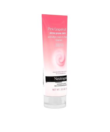 Neutrogena Pink Grapefruit Activated Cream-to-Foam Acne Facial Cleanser - 3.5 oz - Buy Online on GoSupps.com