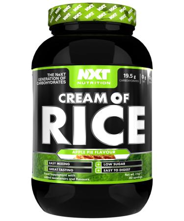 NXT Nutrition Cream of Rice 2kg - 80 Servings (Apple Pie)