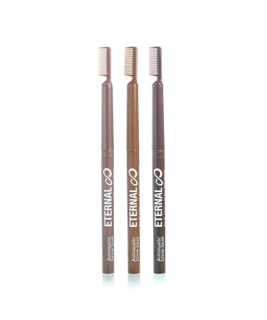 Eternal Automatic Water Resistant Eyebrow Liner Set - Long Lasting, High Precision Brow Definer (3 Pack) - Buy Online on GoSupps.com