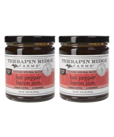 Terrapin Ridge Farms Hot Pepper Bacon Jam Two 10.5 Ounce Jars 10.5 Ounce (Pack of 2)