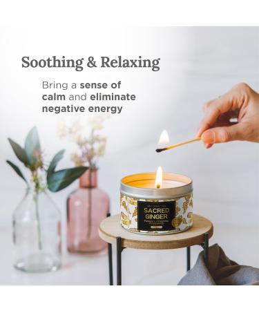 Magnificent 101 Ginger Scented Candle | 6 Oz Soy Wax | 35 Hour Burn for Energy Cleansing & Manifestation | Boost Passion & Prosperity - Buy Online on GoSupps.com