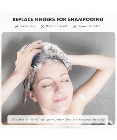 FREATECCH Scalp Massager Shampoo Brush | Soft Silicone Bristles for Hair Care & Relaxation | Ergonomic Design for Scalp Peeling & Hair Growth | Navy Blue Classic - Buy Online on GoSupps.com
