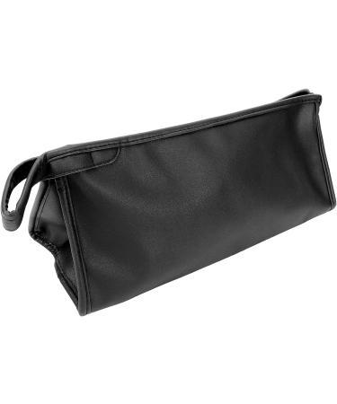 Portable Hair Dryer Storage Bag Travel Hair Dryer Bag PU Leather Carry Bag with Hanging Hook (Black) - Buy Online on GoSupps.com
