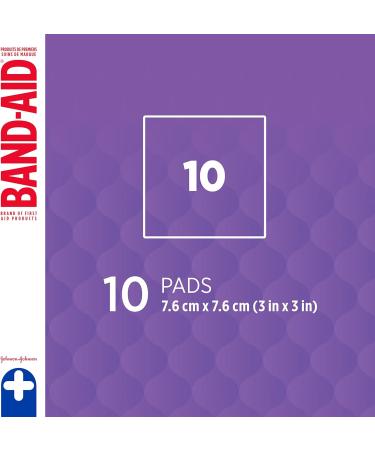 Bandaid First Aid Gauze Pads 3x3 - 10 ct | Reliable International Shipping | Premium Quality Medical Supplies - Buy Online on GoSupps.com