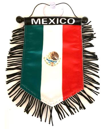Mexico flag Mexican banner flag for car stick to glass quick and easy hang on home wall door window