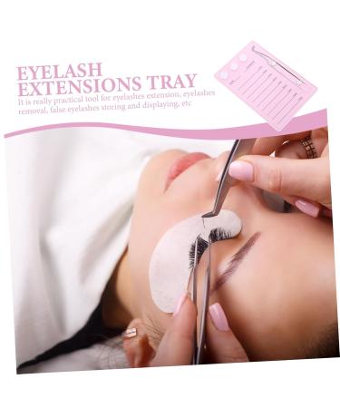Hemoton Magnetic Eyelash Board - Durable Lash Extension Tray & Glue Gasket Pink Acrylic Pallet for Easy Application 14.3x9.4cm International Shipping Available - Buy Online on GoSupps.com