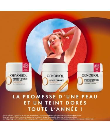 Oenobiol - Perfect Bronze Solaire 2-in-1 - Self-tanner and Sun Preparer - Proven Effectiveness from 1 Month - 2 Month Program - 2x30 Capsules - Buy Online on GoSupps.com