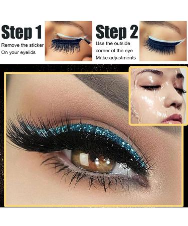 Buy False Eyelashes & Mink Lashes Set - 4 Pairs with Eyeliner Sticker | Reusable Colorful Beauty Essentials for Stunning Eye Makeup - Buy Online on GoSupps.com