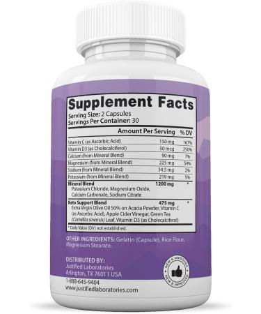 (2 Pack) Ultra Fast Pure Keto Boost Extreme Keto Pills 1675MG New & Improved Formula Contains Apple Cider Vinegar Extra Virgin Olive Oil Powder Green Tea Leaf 120 Capsules - Buy Online on GoSupps.com