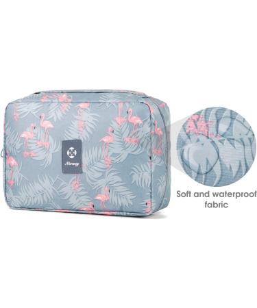 Waterproof Hanging Travel Toiletry Bag Cosmetic Organizer for Women and Girls - Flamingo Design - Buy Online on GoSupps.com