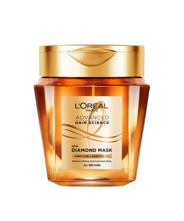 L'Or al Paris Nourishing diamond mask for intensive care for all hair types with amino acids and essential oils for maximum splendor Advanced Hair Science 1 x 250 ml 250 ml (1 Pack)