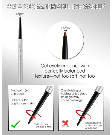  LYSdefeu Long-lasting metallic burgundy wine red gel eyeliner pencil waterproof highly pigmented quick-drying festival gift for women and girls vegan-03 - Buy Online on GoSupps.com