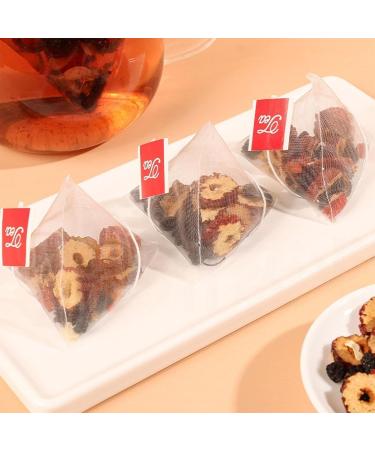 Ginseng Six Treasure Tea Chinese Tea for Daily Wellness Mulberry Goji Berry Red Date | 25 Tea Bags for Men & Women (2 Pack) - Buy Online on GoSupps.com