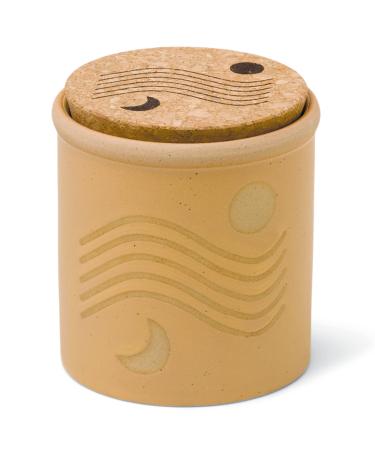 Paddywax Scented Candles Dune Collection Artisan Soy Wax Candle in Ceramic Jar with Cork Lid 8-Ounce Orange Zest & Bergamot