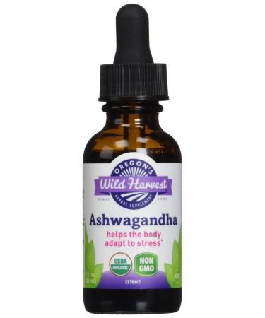 Oregon's Wild Harvest Ashwagandha Fresh 1:1 Organic Herbal Supplement, 1 Fluid Ounce