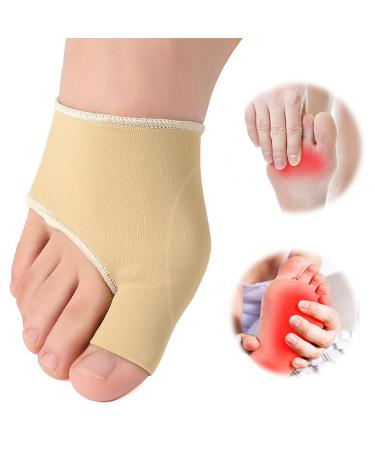 1 pair of hallux valgus socks with gel-pad protection pain relief when overlapping the toes metatarsalgia pad hallux valgus correction bandage bale toe corrector
