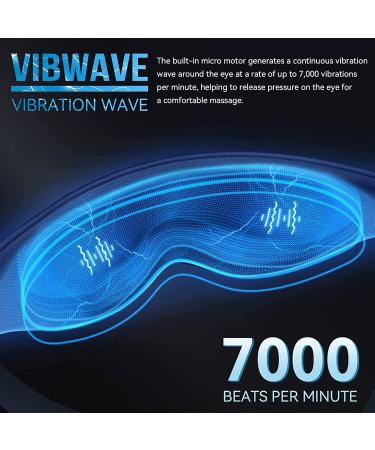 Heated Eye Mask with Vibration | Cordless Rechargeable Massager for Dry Eyes Puffiness & Blepharitis Relief - Buy Online on GoSupps.com