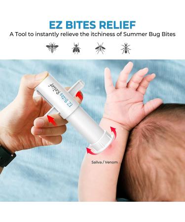 YARKOR EZ Bites Relief Venom Extractor Suction Pump 2 Pcs - Natural Itch Relief for Bee Stings - First Aid for Backpacking, Camping, Hiking - Buy Online on GoSupps.com