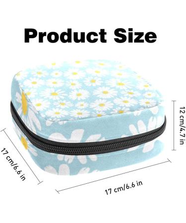 Women's Daisy Flower Pattern Binding Storage Bags - Portable Menstrual Sheet Pocket & Tampon Holder | Multicolored Options for School & Office - Buy Online on GoSupps.com