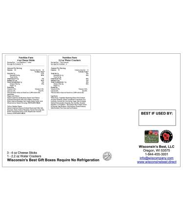 Wisconsin Cheese Company Cheddar & Pepper Jack Gift Box - Cheese Gift Baskets for All Occasions - Buy Online on GoSupps.com