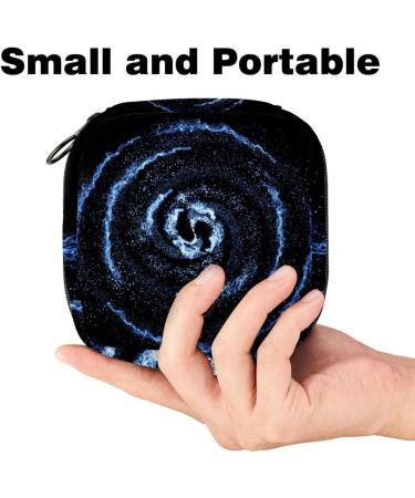 Space Galaxy Menstruation Pad Bag with Zipper | Women's Tampon & Napkin Collection Bag for Girls - Buy Online on GoSupps.com