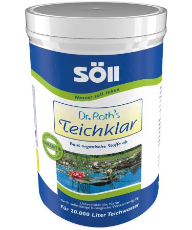S ll 80381 Dr.Roth's pond clear microbiological pond cleaning and algae prophylaxis 1 kg - pollutant -reducing microorganisms for natural water declaration in the pond SchwieMenich Fischteich 1 kg for 20 000 liters single